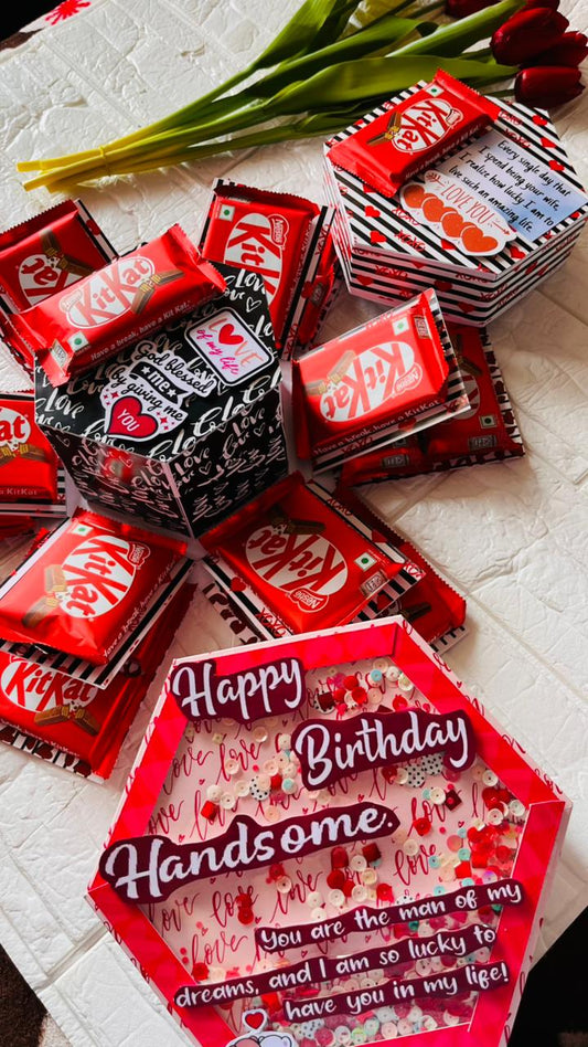 Kitkat box with teddy