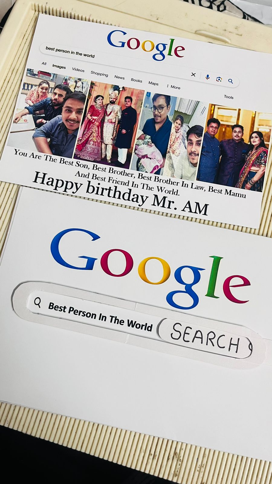 Google search card